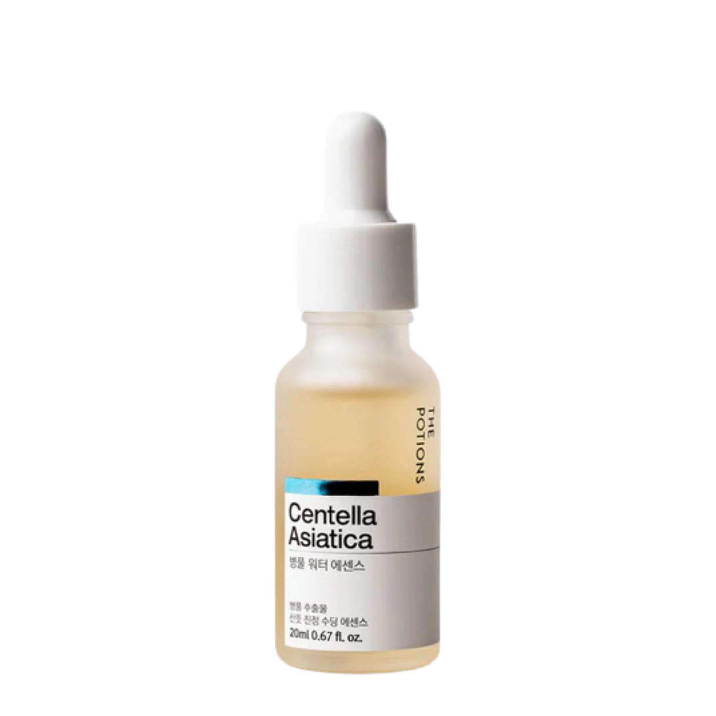 The Potions Centella Asiatica vann- essens- beroligende hudpleie. Reduserer akne, psoriasis og eksem (20 ml)