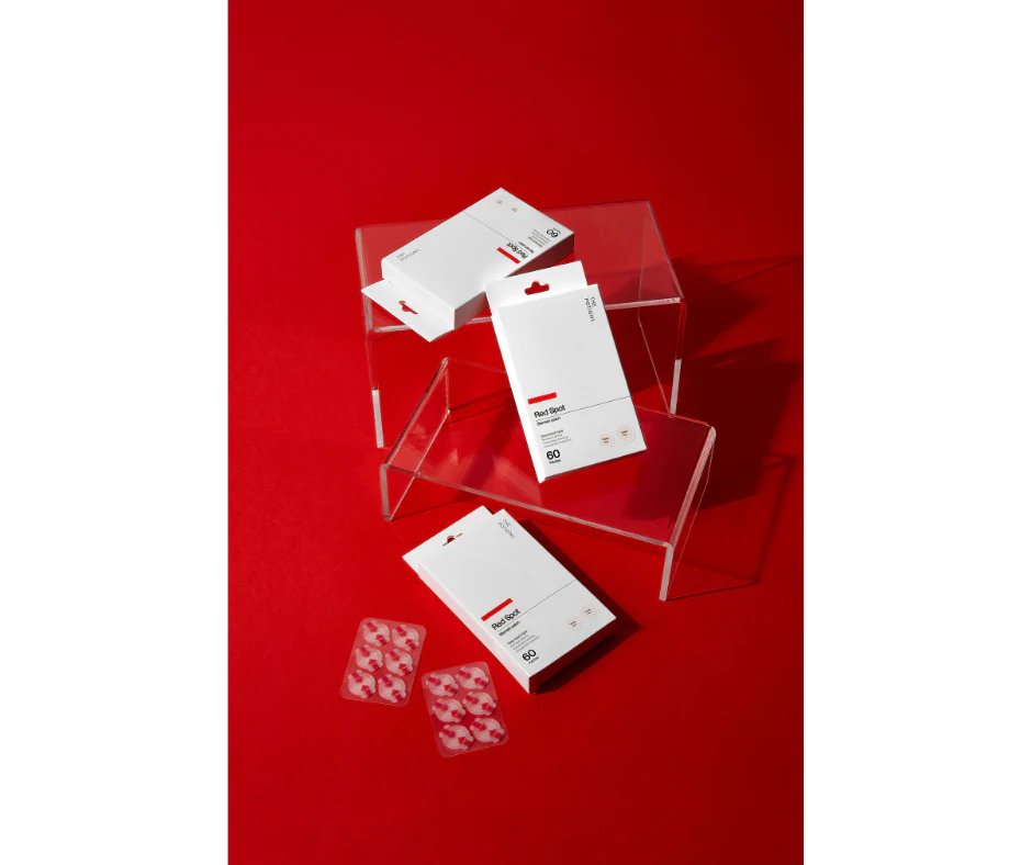 Red Spot Akneplaster- 60 stk usynlige kviseplaster med hydrokolloid