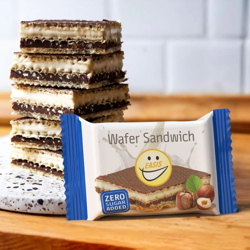 EASIS Wafer Sandwich - sprø kjeks med krem og uten tilsatt sukker
