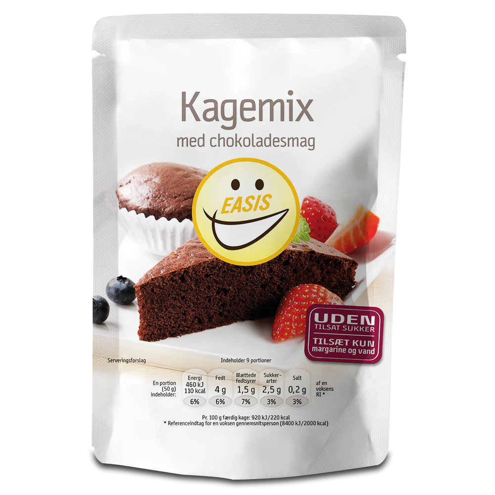 EASIS Kakemiks Sjokolade- sukkerfri sjokoladekake