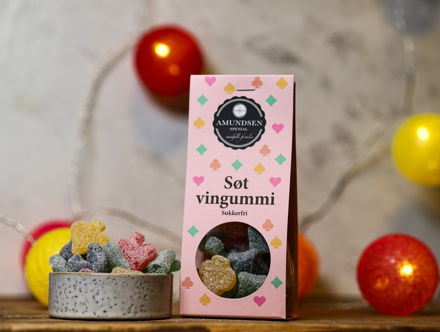 Sukkerfri Søt Vingummi- Smaksrik Godteri uten Sukker
