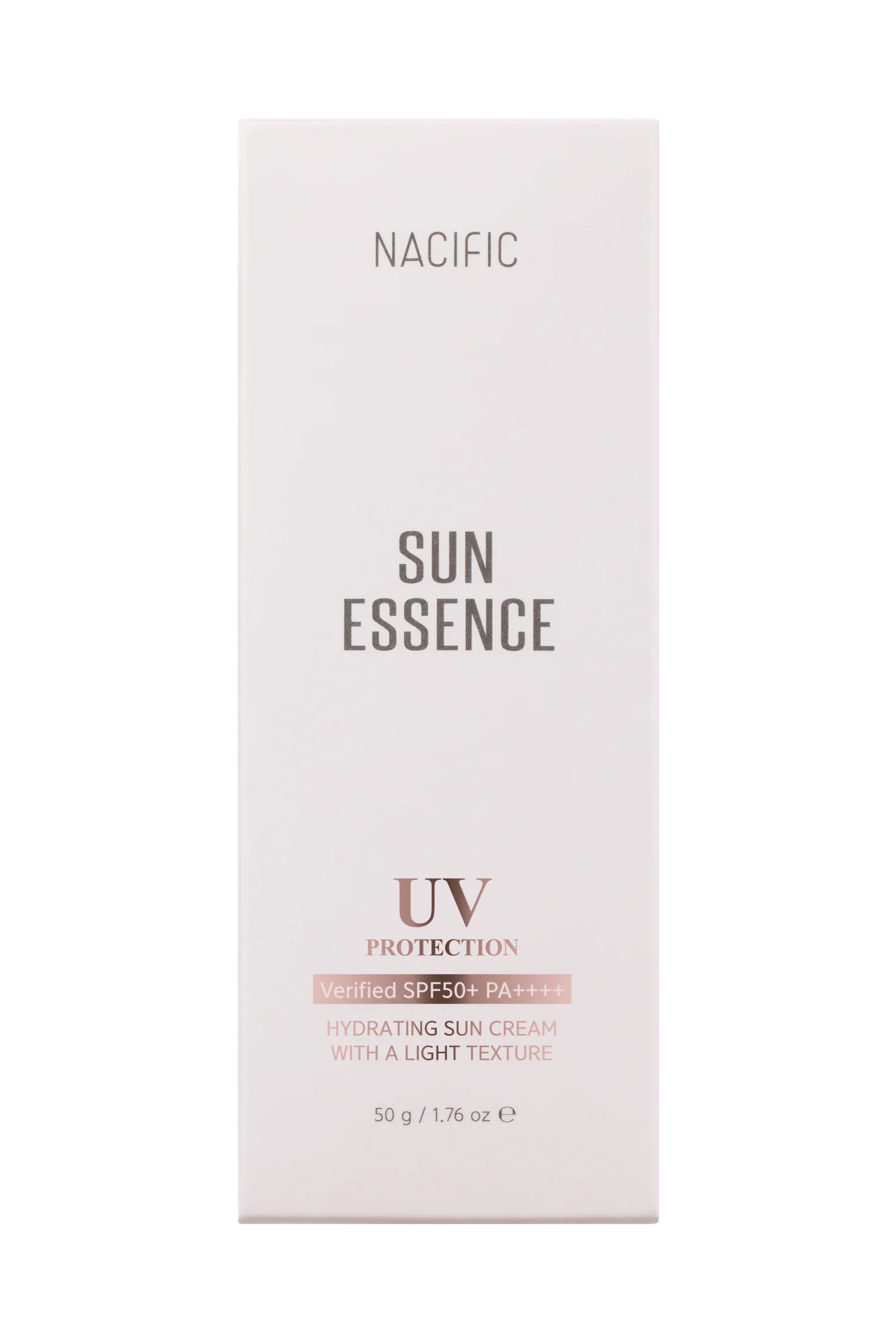 Nacific Sun Essence Solkrem - Lett og fuktighetsgivende daglig beskyttelse (SPF 50)