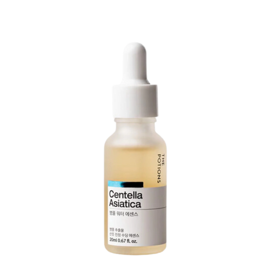 The Potions Centella Asiatica vann- essens- beroligende hudpleie. Reduserer akne, psoriasis og eksem (20 ml)