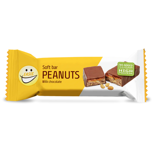 EASIS Soft Bar Peanøtt og melkesjokolade - uten tilsatt sukker