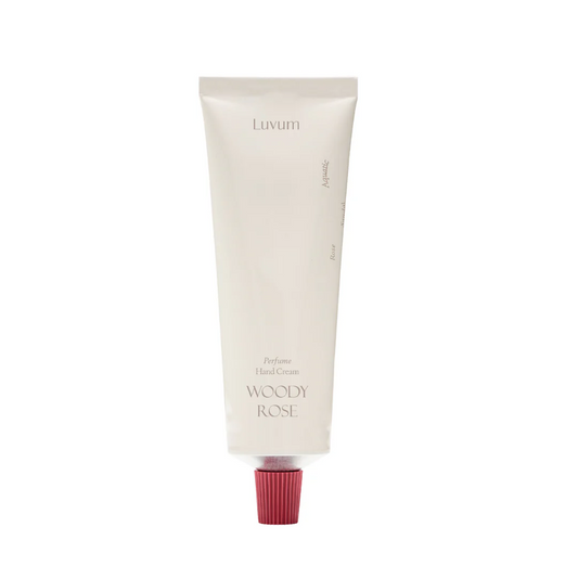 Luvum Woody Rose Håndkrem fra KaRebeauty- Fuktighetsgivende håndkrem med varm roseduft og tretoner