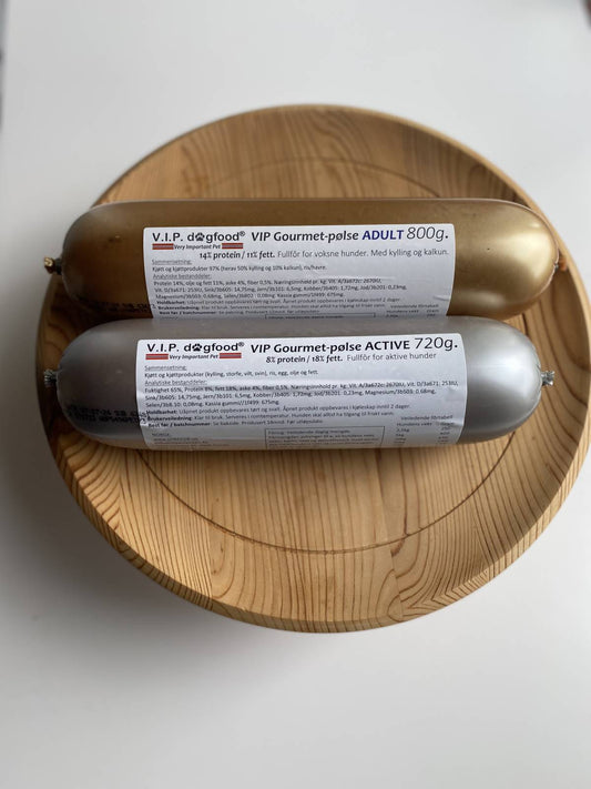 Gourmet Active pølse fra V.I.P. dogfood - 720g