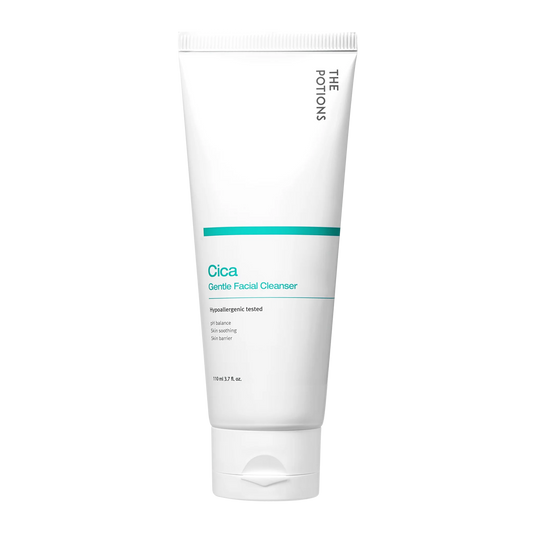 The Potions Cica Gentle Facial Cleanser - Skånsom ansiktsrens for sensitiv hud (110 ml)